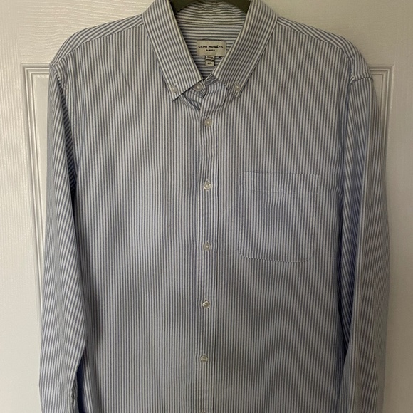 Club Monaco Slim Fit Oxford Shirt Large - Picture 1 of 7